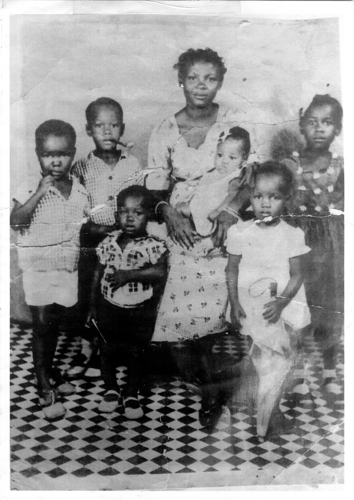 Alexander with his mother and siblings