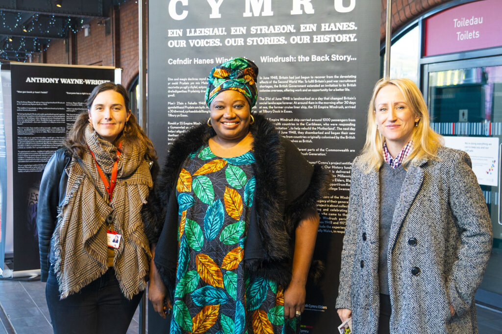 L to R Cllr Louise Gibbard, Professor Uzo Iwobi, Joint Deputy Leader-Cabinet Member for Climate Change _ Service Transformation-Morriston Councillor - Andrea Lewis
